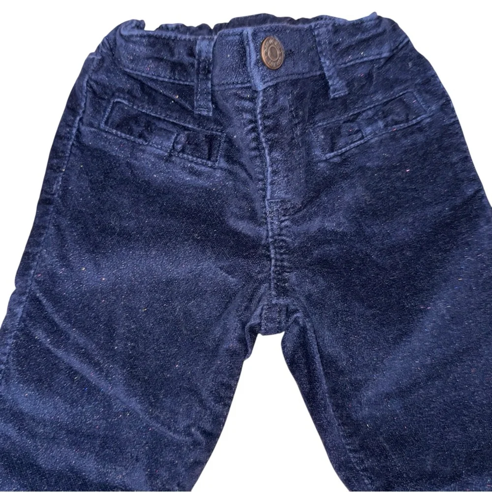 Baby GAP X Disney Minnie Mouse Sweater Sparkly Jeans Blue Size 4 Toddler